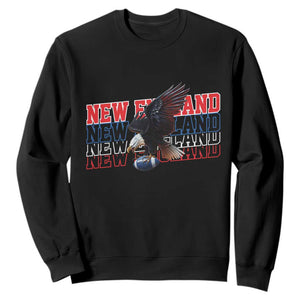 Vintage NE Football Fan Sweatshirt Game Day Lover Gift TS12 Black Print Your Wear