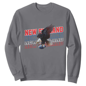 Vintage NE Football Fan Sweatshirt Game Day Lover Gift TS12 Charcoal Print Your Wear