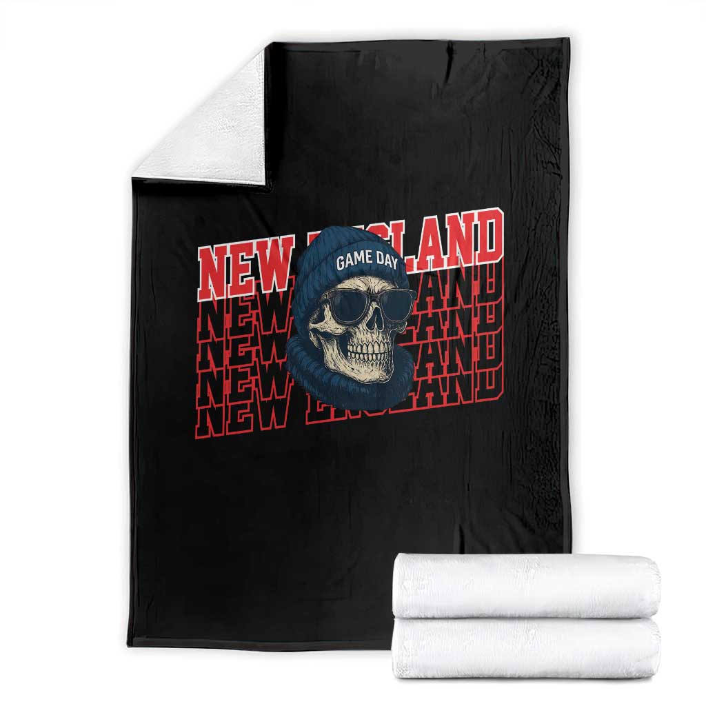 Gothic NE Football Fan Throw Blanket Game Day Lover Gift TS12 Black Print Your Wear