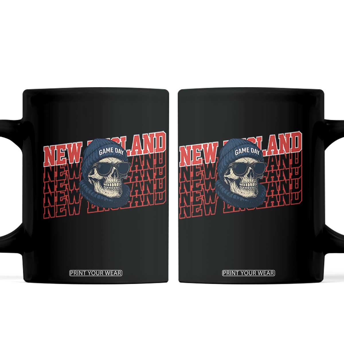 Gothic NE Football Fan Coffee Mug Game Day Lover Gift TS12 Black Print Your Wear