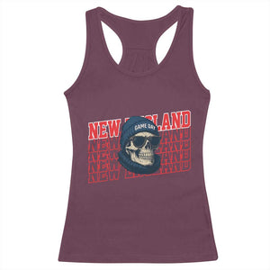 Gothic NE Football Fan Racerback Tank Top Game Day Lover Gift TS12 Maroon Print Your Wear