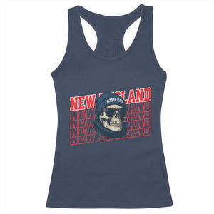 Gothic NE Football Fan Racerback Tank Top Game Day Lover Gift TS12 Navy Print Your Wear