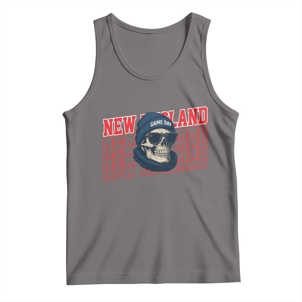 Gothic NE Football Fan Tank Top Game Day Lover Gift TS12 Deep Heather Print Your Wear