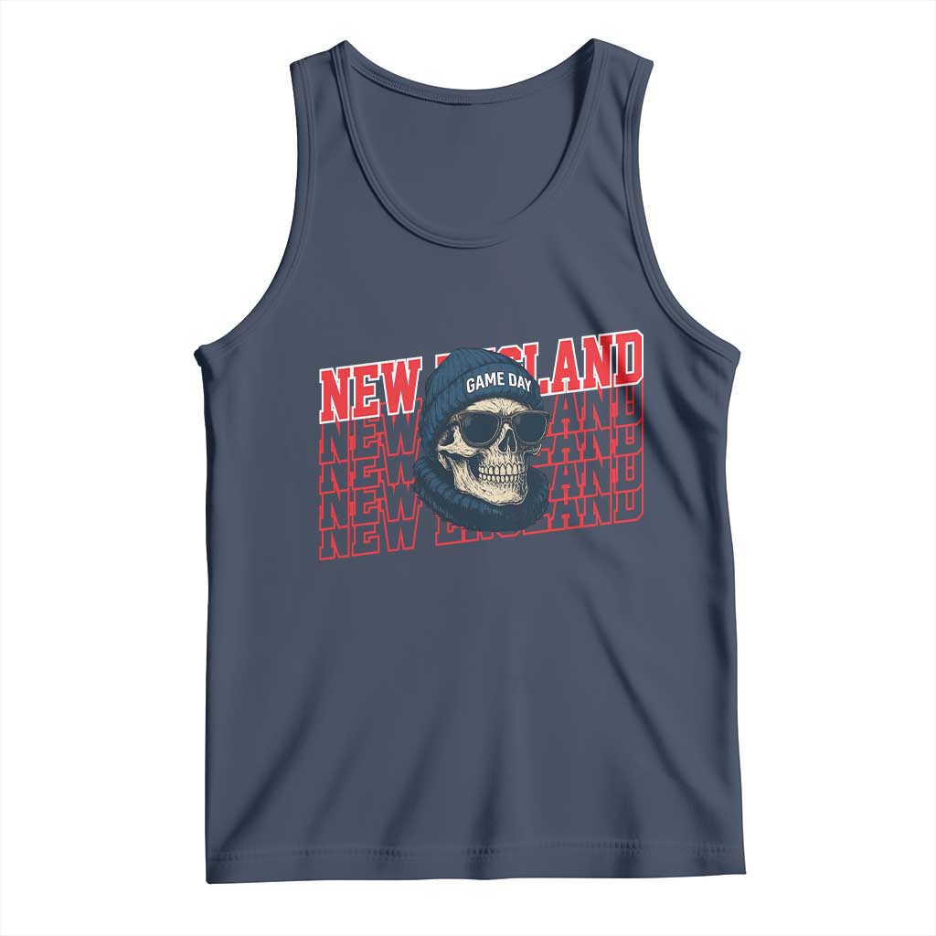 Gothic NE Football Fan Tank Top Game Day Lover Gift TS12 Navy Print Your Wear