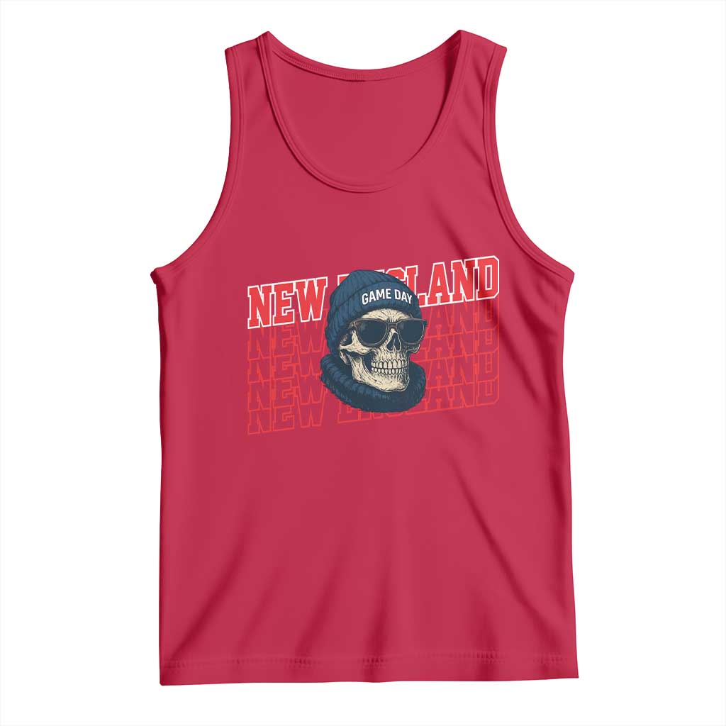Gothic NE Football Fan Tank Top Game Day Lover Gift TS12 Red Print Your Wear