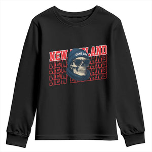 Gothic NE Football Fan Youth Sweatshirt Game Day Lover Gift TS12 Black Print Your Wear