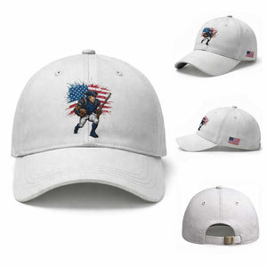 NE Football Fan Supporter Baseball Cap American Flag Pride Gift TS12 Baseball Cap Universal Fit White Print Your Wear