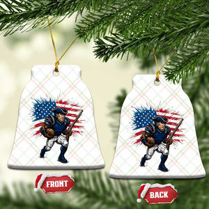 NE Football Fan Supporter Ceramic Ornament American Flag Pride Gift TS12 Print Your Wear