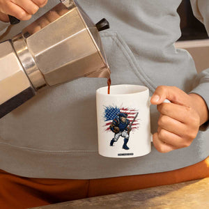 NE Football Fan Supporter Coffee Mug American Flag Pride Gift TS12 Print Your Wear