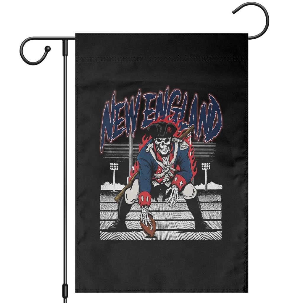 Gothic Skeleton Garden Flag NE Football Lover Gift TS12 Black Print Your Wear
