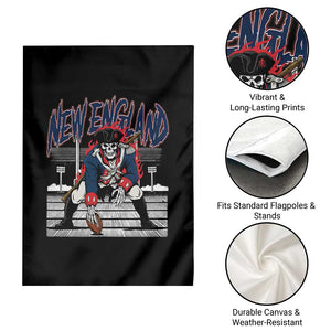 Gothic Skeleton Garden Flag NE Football Lover Gift TS12 Print Your Wear
