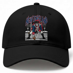 Gothic Skeleton Baseball Cap NE Football Lover Gift TS12 Print Your Wear
