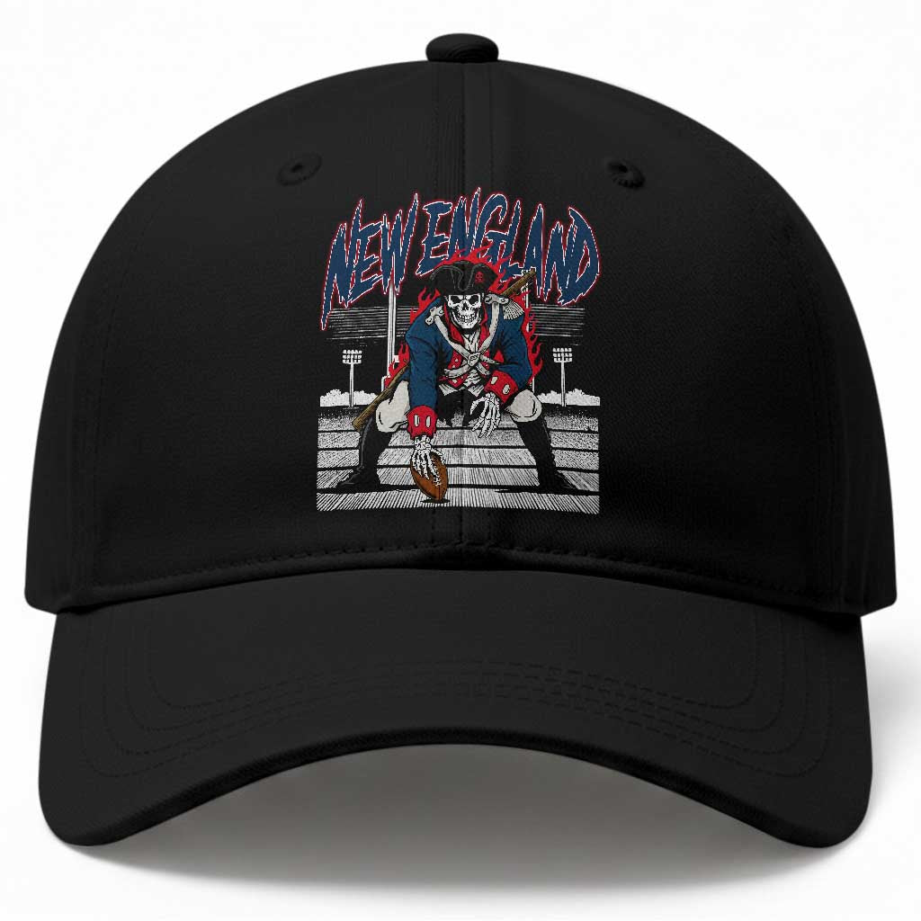 Gothic Skeleton Baseball Cap NE Football Lover Gift TS12 Print Your Wear