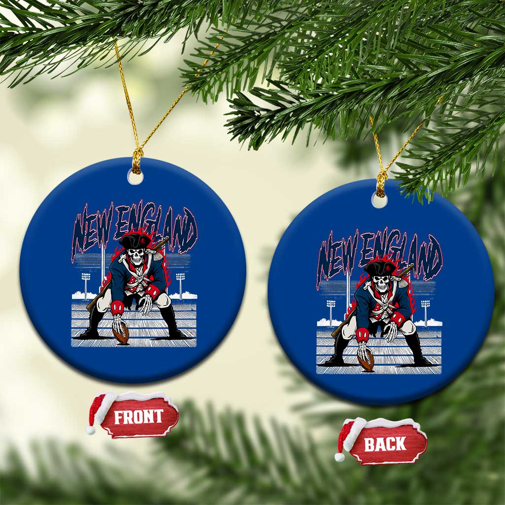 Gothic Skeleton Ceramic Ornament NE Football Lover Gift TS12 1pc Blue Print Your Wear