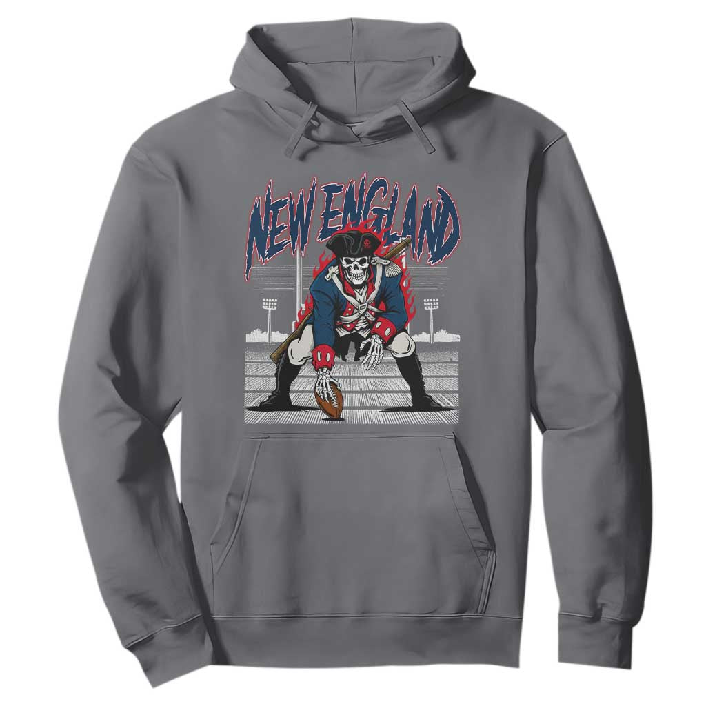 Gothic Skeleton Hoodie NE Football Lover Gift TS12 Charcoal Print Your Wear