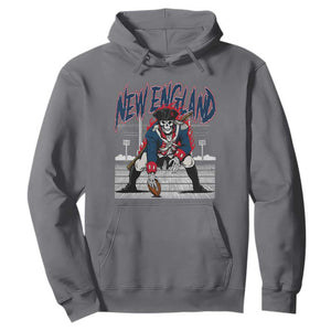 Gothic Skeleton Hoodie NE Football Lover Gift TS12 Charcoal Print Your Wear