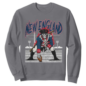 Gothic Skeleton Sweatshirt NE Football Lover Gift TS12 Charcoal Print Your Wear