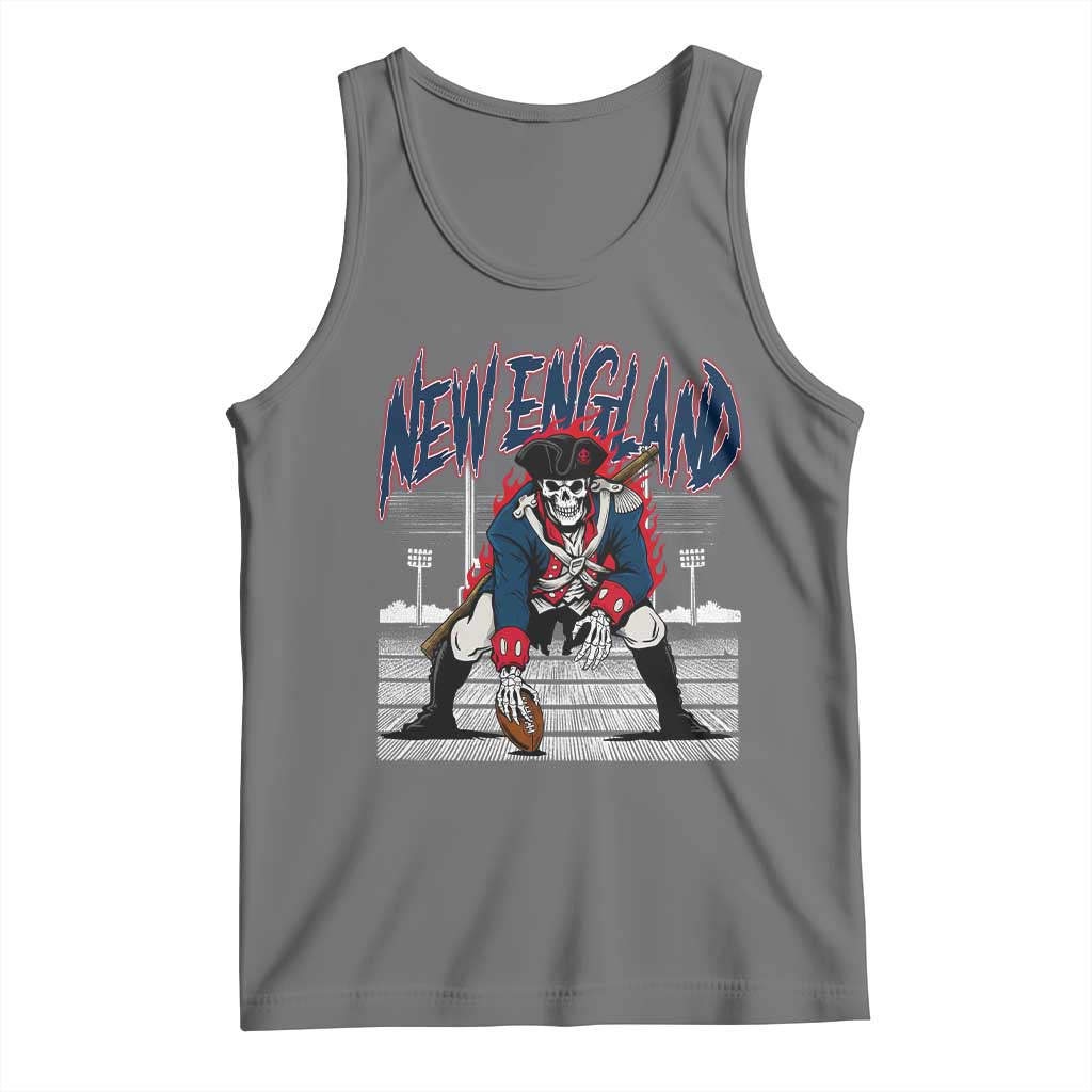 Gothic Skeleton Tank Top NE Football Lover Gift TS12 Black Heather Print Your Wear
