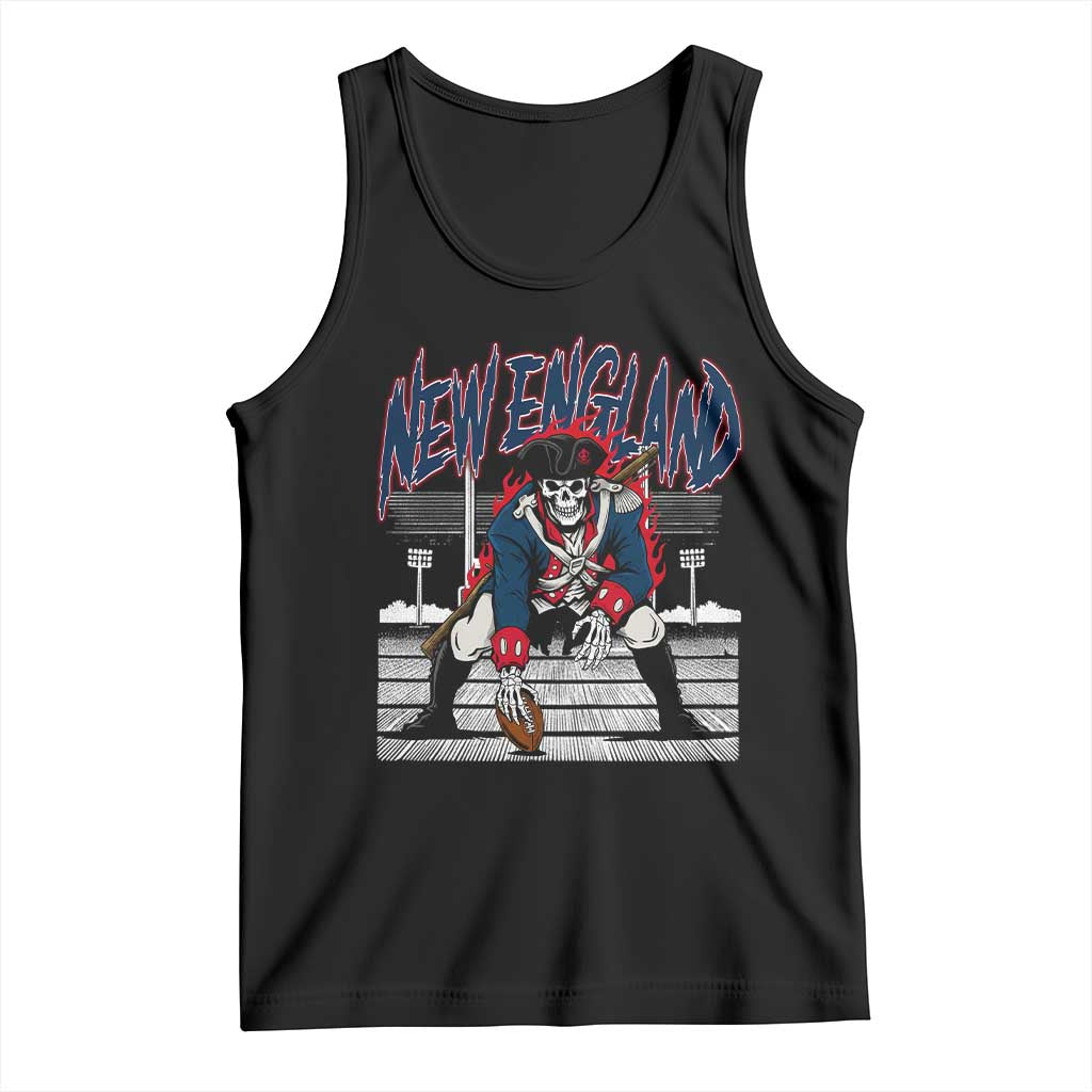 Gothic Skeleton Tank Top NE Football Lover Gift TS12 Black Print Your Wear