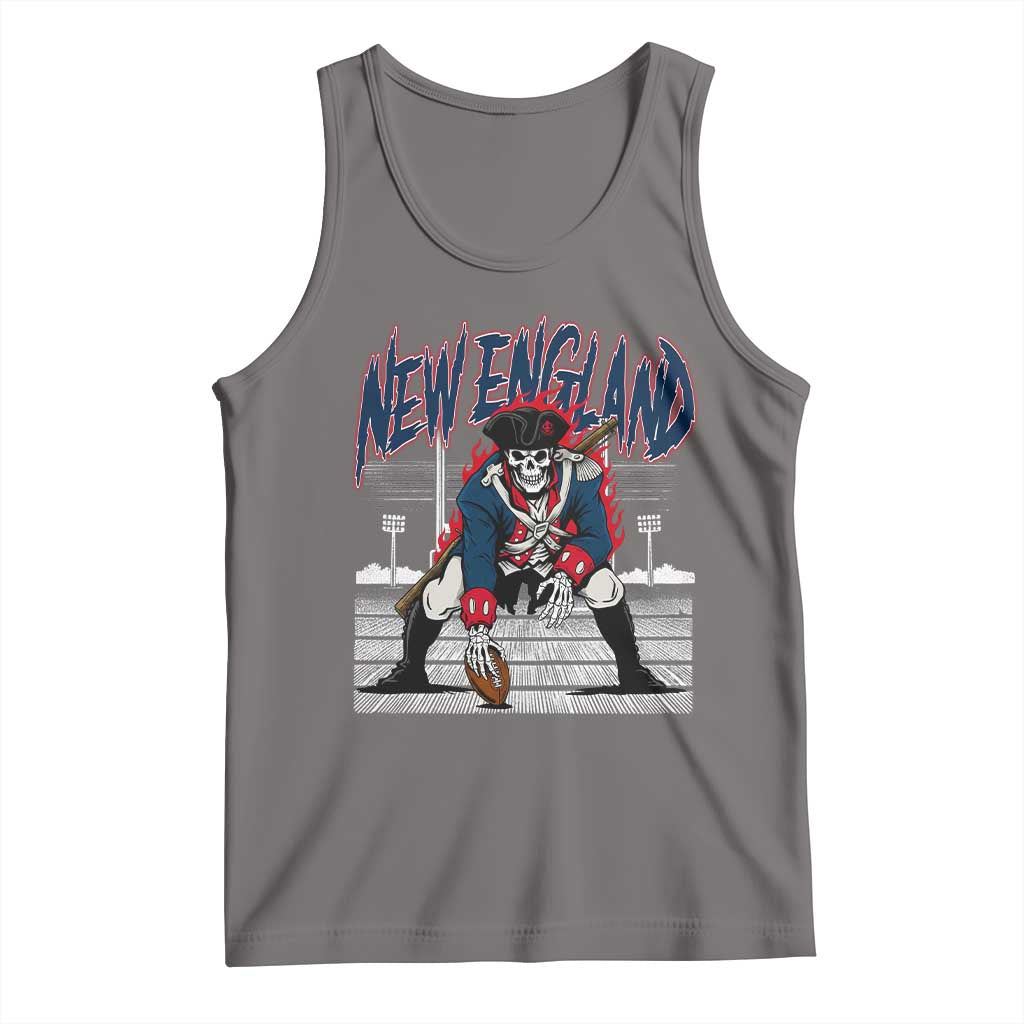 Gothic Skeleton Tank Top NE Football Lover Gift TS12 Deep Heather Print Your Wear