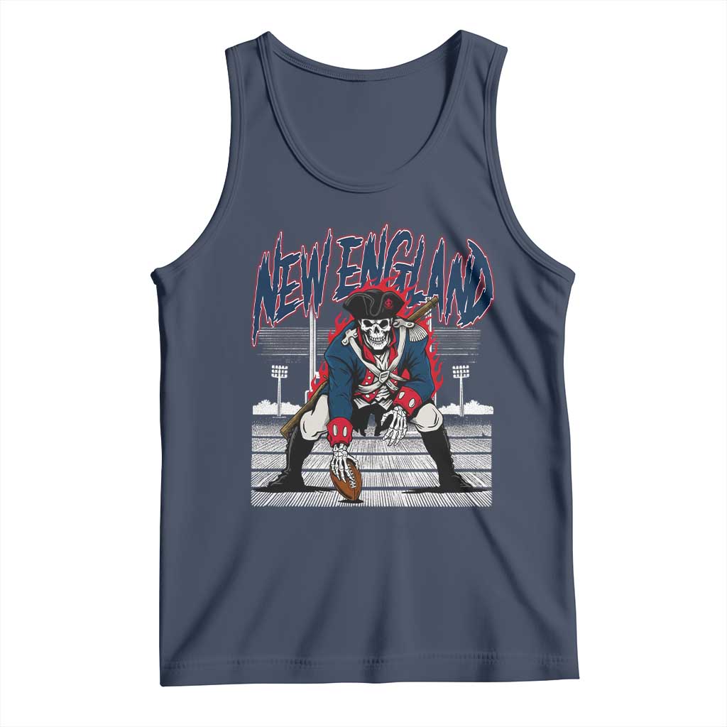 Gothic Skeleton Tank Top NE Football Lover Gift TS12 Navy Print Your Wear