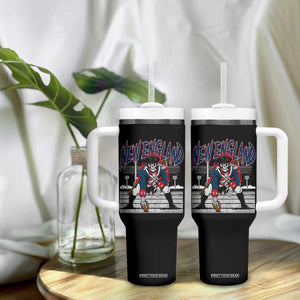 Gothic Skeleton Tumbler With Handle NE Football Lover Gift TS12 Print Your Wear