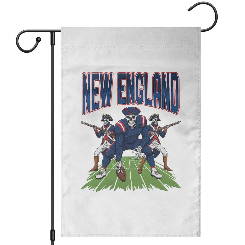 NE Gothic Skeleton Garden Flag Football Lover Gift TS12 White Print Your Wear