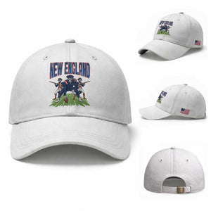 NE Gothic Skeleton Baseball Cap Football Lover Gift TS12 Baseball Cap Universal Fit White Print Your Wear