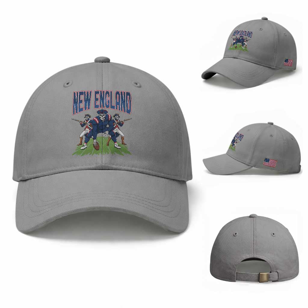 NE Gothic Skeleton Baseball Cap Football Lover Gift TS12 Baseball Cap Universal Fit Sport Gray Print Your Wear