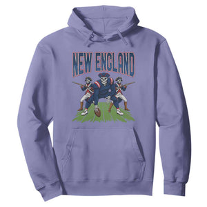 NE Gothic Skeleton Hoodie Football Lover Gift TS12 Violet Print Your Wear
