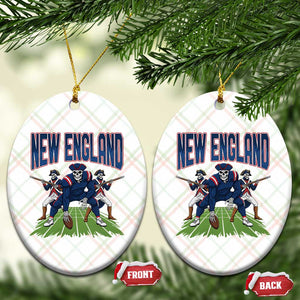 NE Gothic Skeleton Ceramic Ornament Football Lover Gift TS12 Print Your Wear