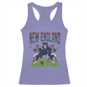 NE Gothic Skeleton Racerback Tank Top Football Lover Gift TS12 Violet Print Your Wear