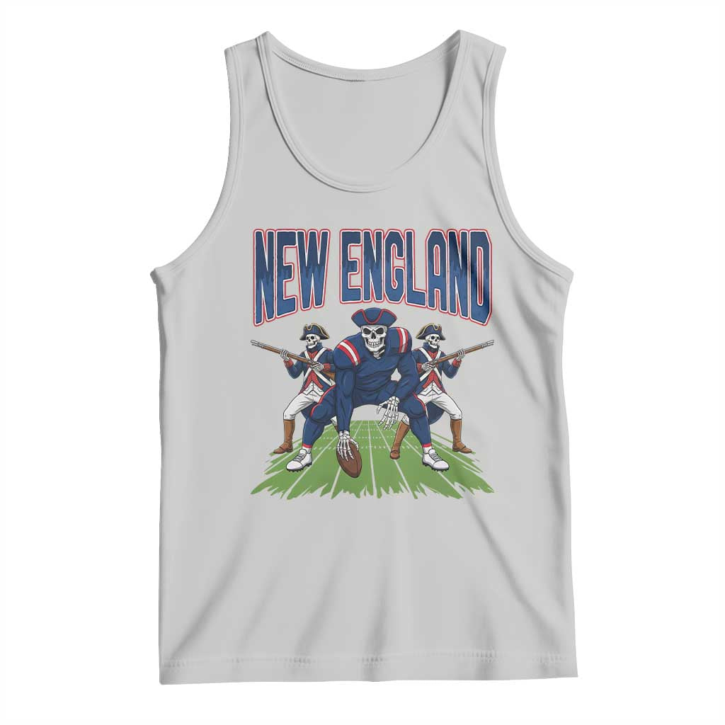 NE Gothic Skeleton Tank Top Football Lover Gift TS12 Ash Print Your Wear