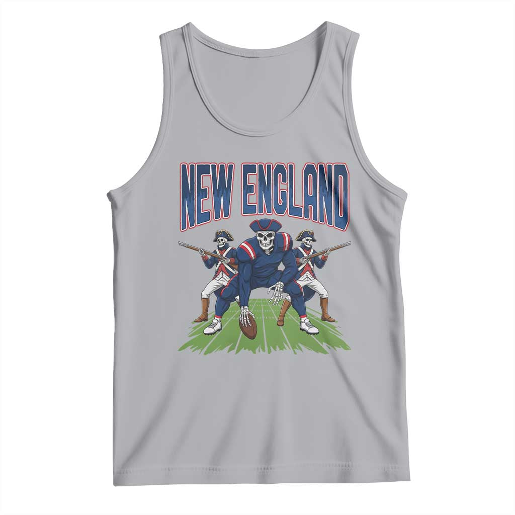 NE Gothic Skeleton Tank Top Football Lover Gift TS12 Athletic Heather Print Your Wear