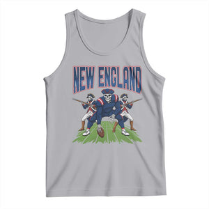 NE Gothic Skeleton Tank Top Football Lover Gift TS12 Athletic Heather Print Your Wear
