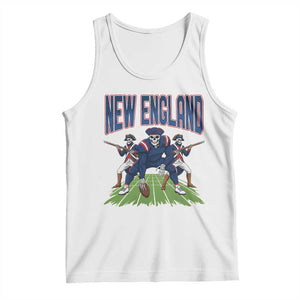 NE Gothic Skeleton Tank Top Football Lover Gift TS12 White Print Your Wear