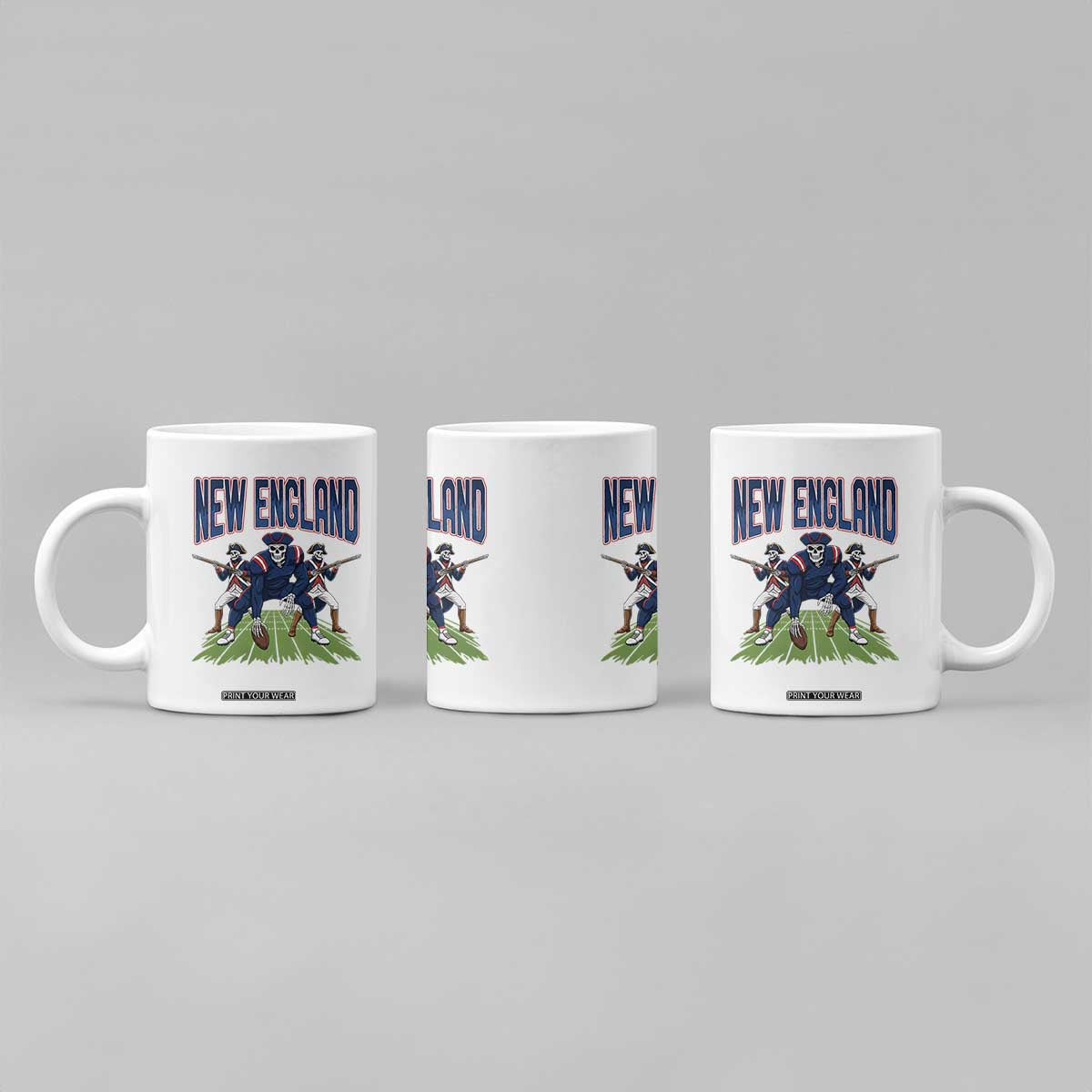 NE Gothic Skeleton Coffee Mug Football Lover Gift TS12 Print Your Wear