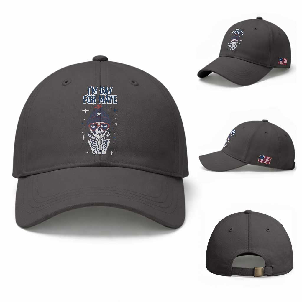 I Am Gay For Maye Baseball Cap Funny QB Sport Fan TS12 Baseball Cap Universal Fit Dark Gray Print Your Wear