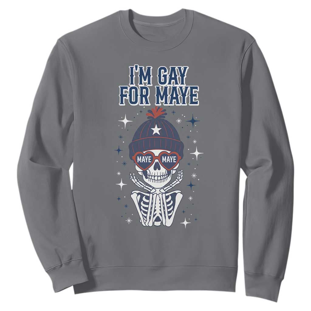 I Am Gay For Maye Sweatshirt Funny QB Sport Fan TS12 Charcoal Print Your Wear