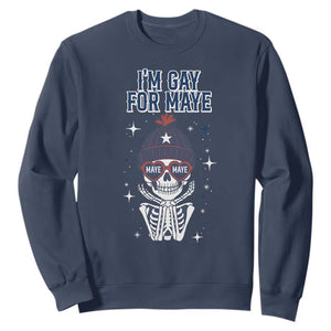 I Am Gay For Maye Sweatshirt Funny QB Sport Fan TS12 Navy Print Your Wear