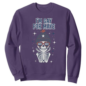I Am Gay For Maye Sweatshirt Funny QB Sport Fan TS12 Purple Print Your Wear
