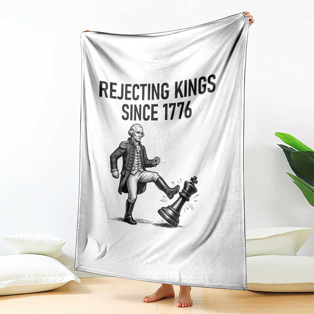 Rejecting Kings Since 1776 Throw Blanket Funny George Washington TS12 Print Your Wear