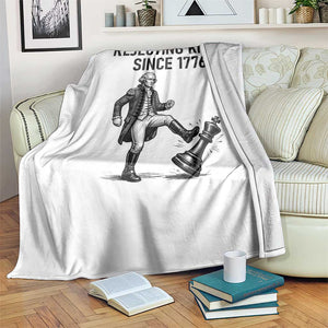 Rejecting Kings Since 1776 Throw Blanket Funny George Washington TS12 Print Your Wear