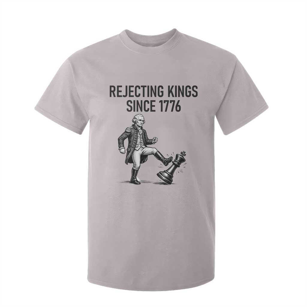 Rejecting Kings Since 1776 T Shirt For Kid Funny George Washington TS12 Ice Gray Print Your Wear