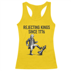 Rejecting Kings Since 1776 Racerback Tank Top Funny George Washington TS12 Daisy Print Your Wear
