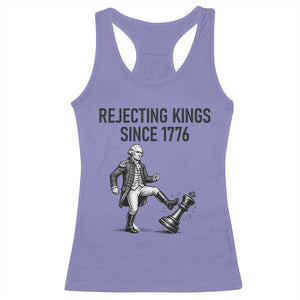 Rejecting Kings Since 1776 Racerback Tank Top Funny George Washington TS12 Violet Print Your Wear