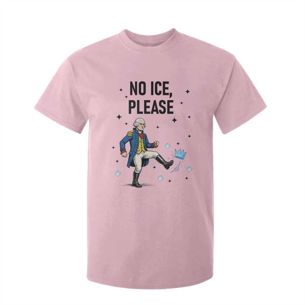 Funny George Washington T Shirt For Kid No Ice Please TS12 Light Pink Print Your Wear