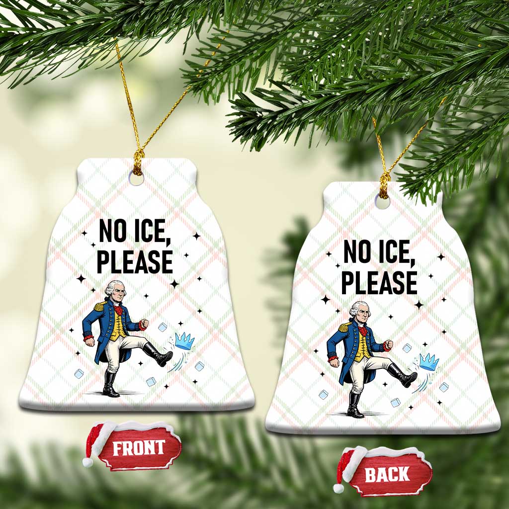 Funny George Washington Ceramic Ornament No Ice Please TS12 Print Your Wear