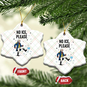 Funny George Washington Ceramic Ornament No Ice Please TS12 Print Your Wear
