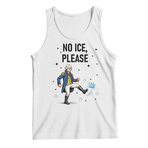 Funny George Washington Tank Top No Ice Please TS12 White Print Your Wear
